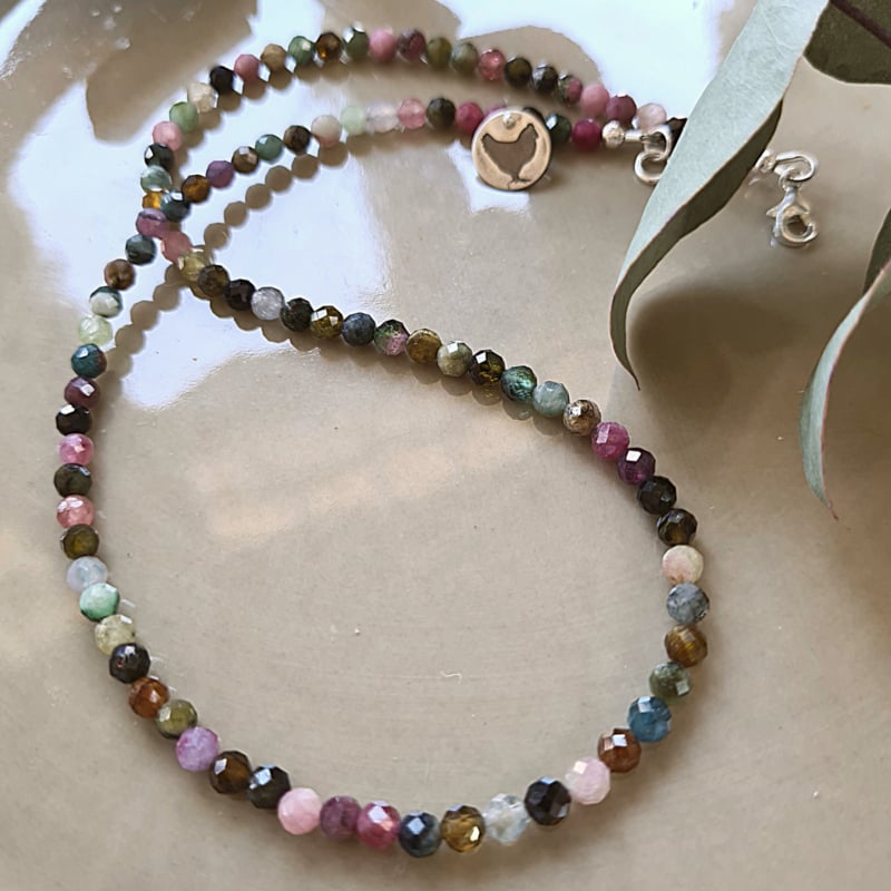 Ketting Leah, toermalijn en citrien