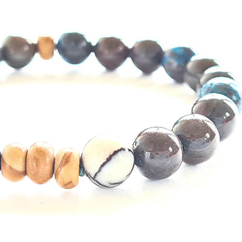 Unisex armband Ocean Secrets, picasso jaspis, agaat