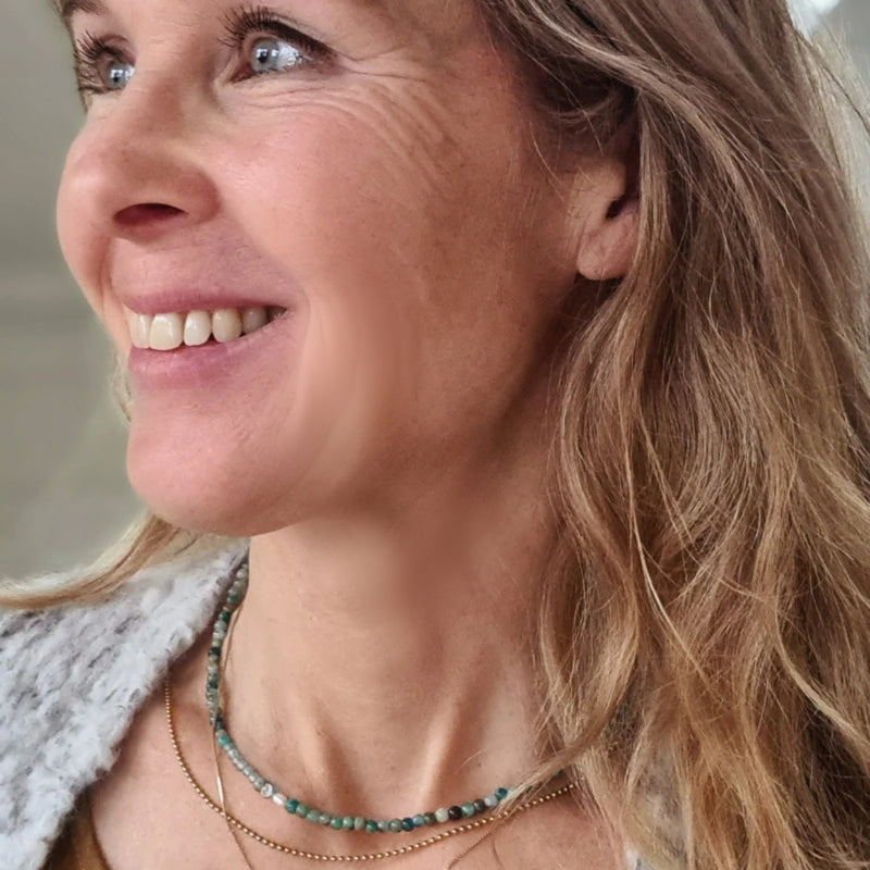 Ketting Green Balance, chrysocolla