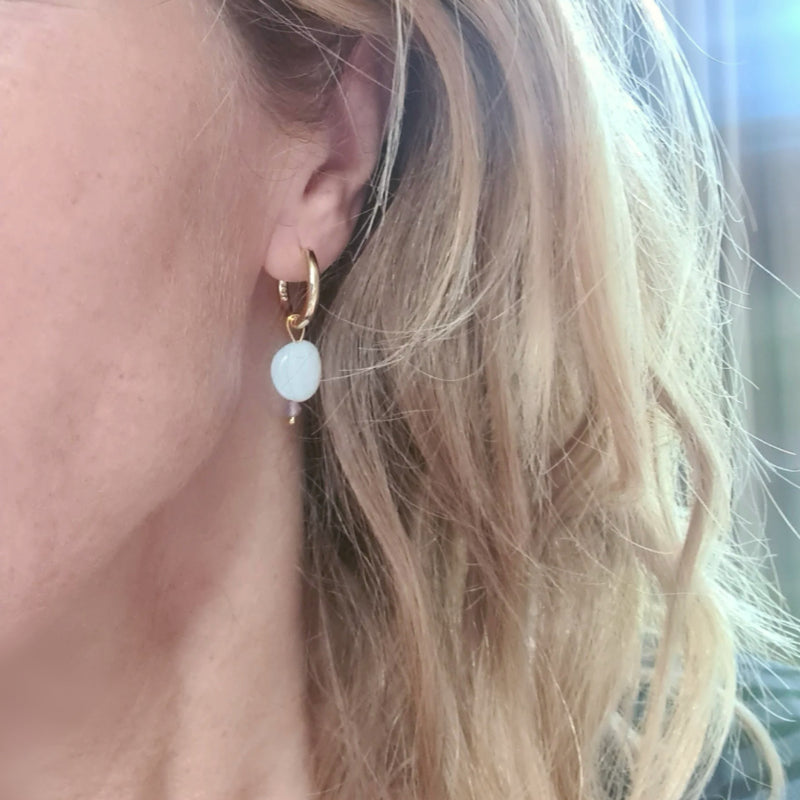 Oorbellen Sense, maansteen