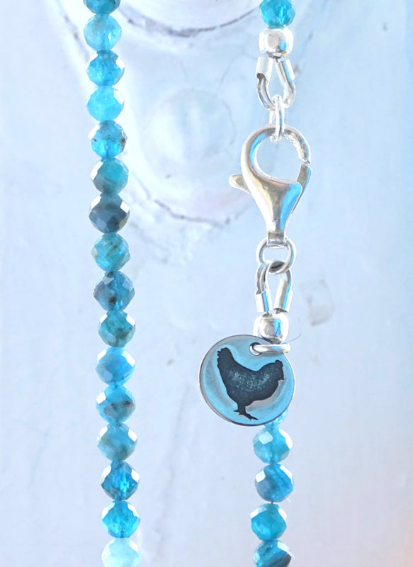 Ketting Blue River, apatiet en aquamarijn