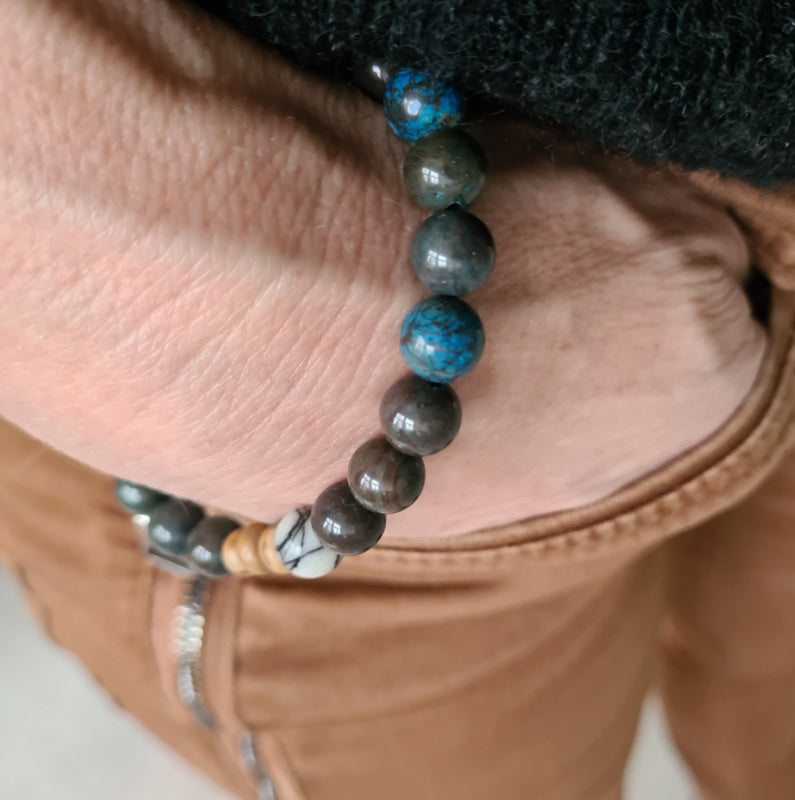 Unisex armband Hidden Secrets, picasso jaspis, agaat