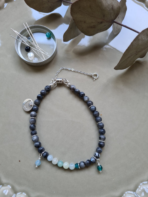Jacky armband Positief & Minder Stress, 8 bedels