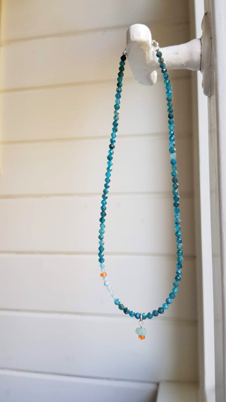 Ketting Blue River, apatiet en aquamarijn