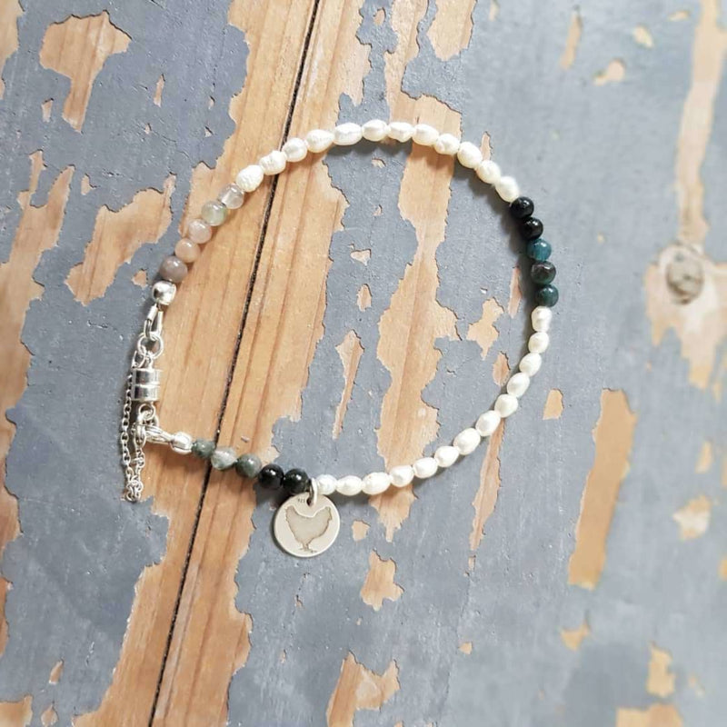 Armband Lucky Pearl, parel, toermalijn