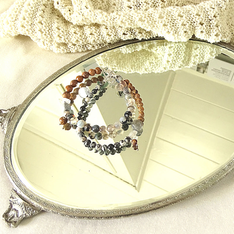 Armband Believe, zebra jaspis, picture jaspis