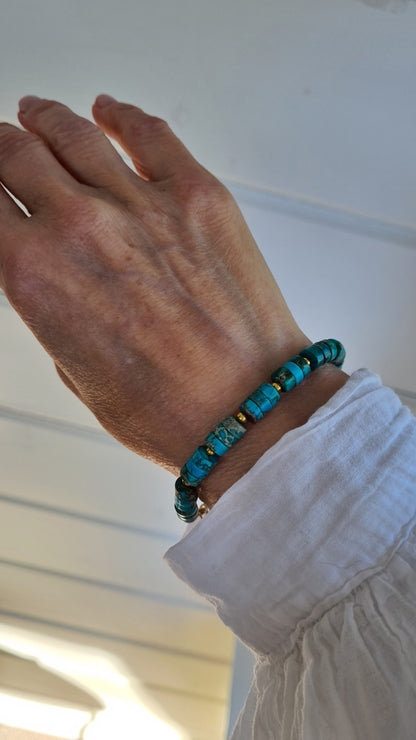 Armband Turquoise Ocean, turquoise magnesiet