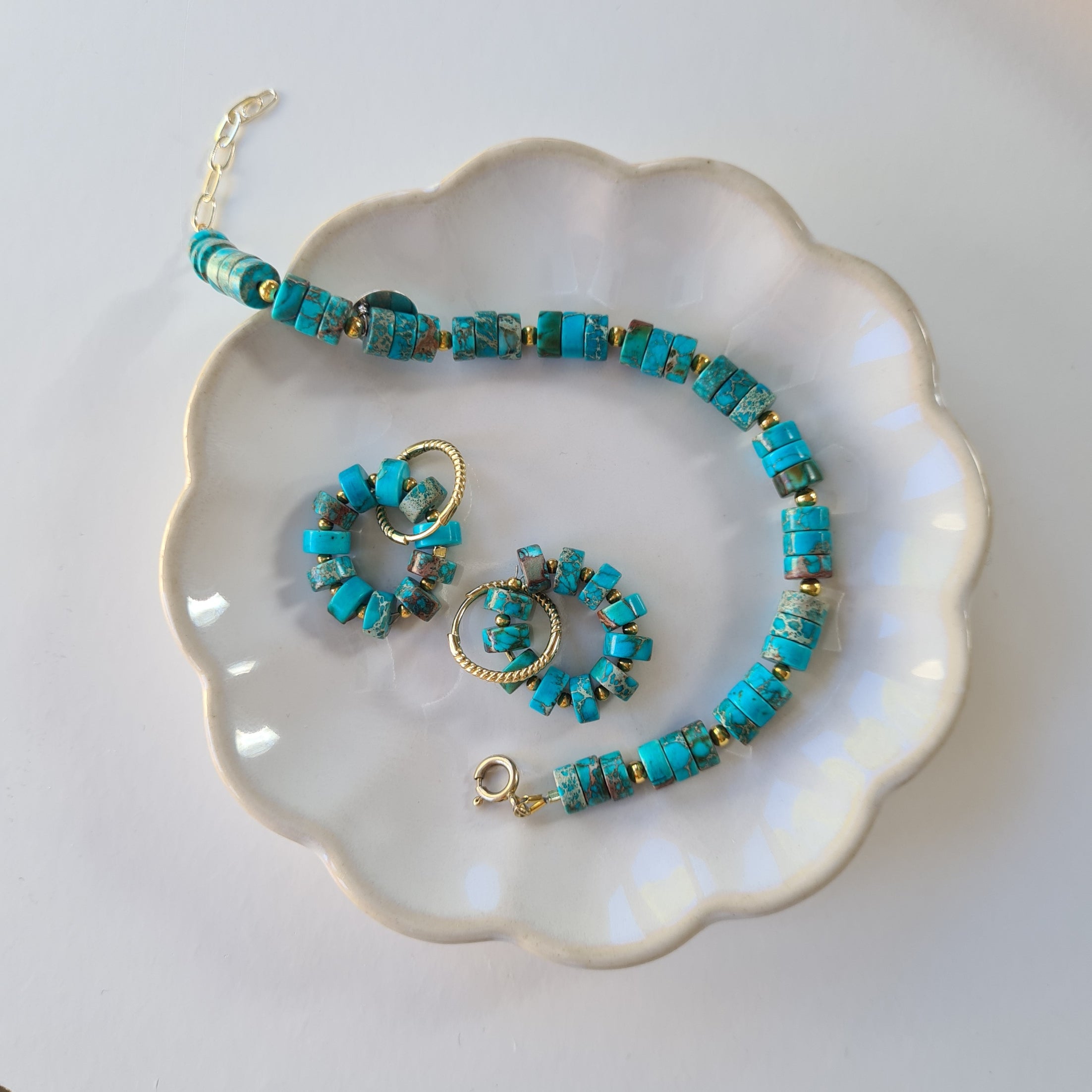 Armband Turquoise Ocean, turquoise magnesiet