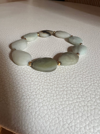 Armband Hopeful, lichtgroene amazoniet
