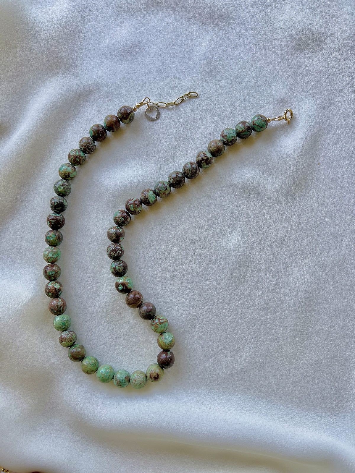 Ketting Green Love, chrysocolla
