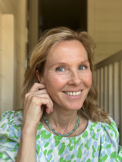 Ketting Grow, groene aventurijn en turquoise
