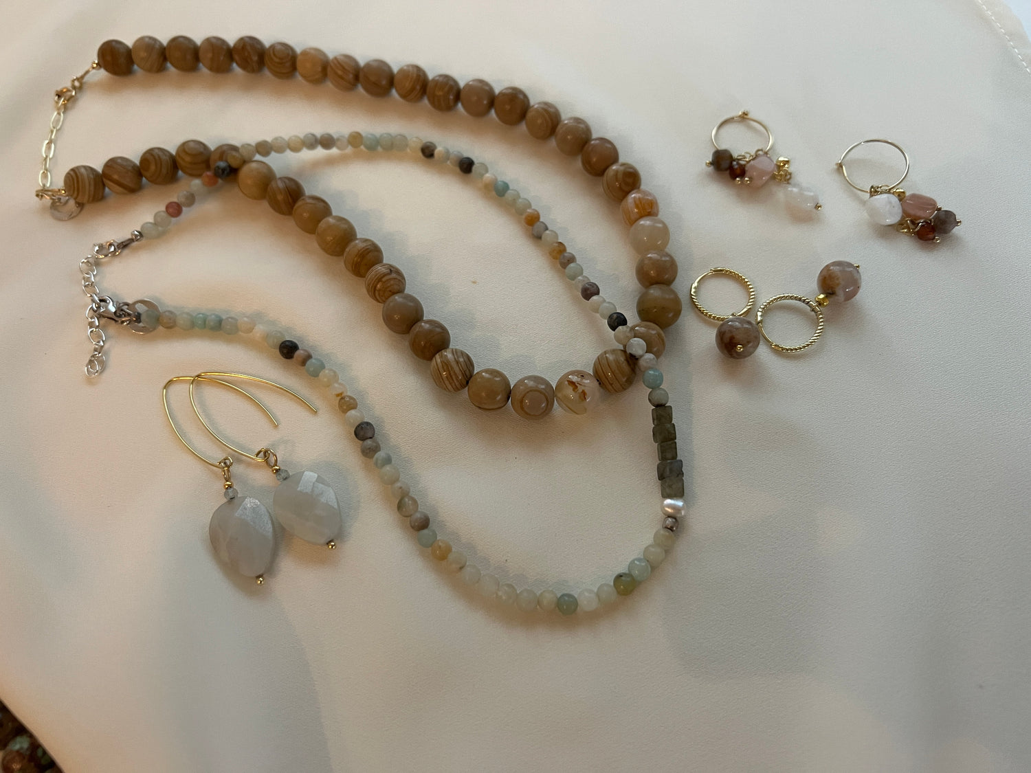 Ketting Inner Power, jaspis, agaat