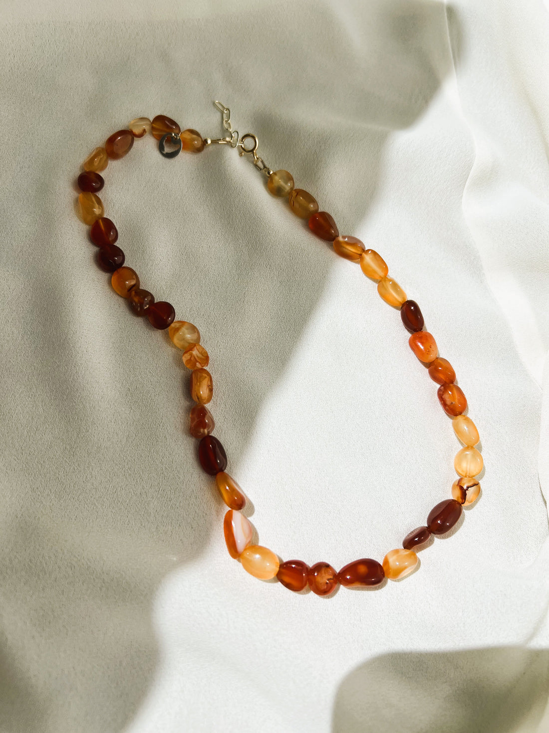 Ketting Creative, oranje carneool