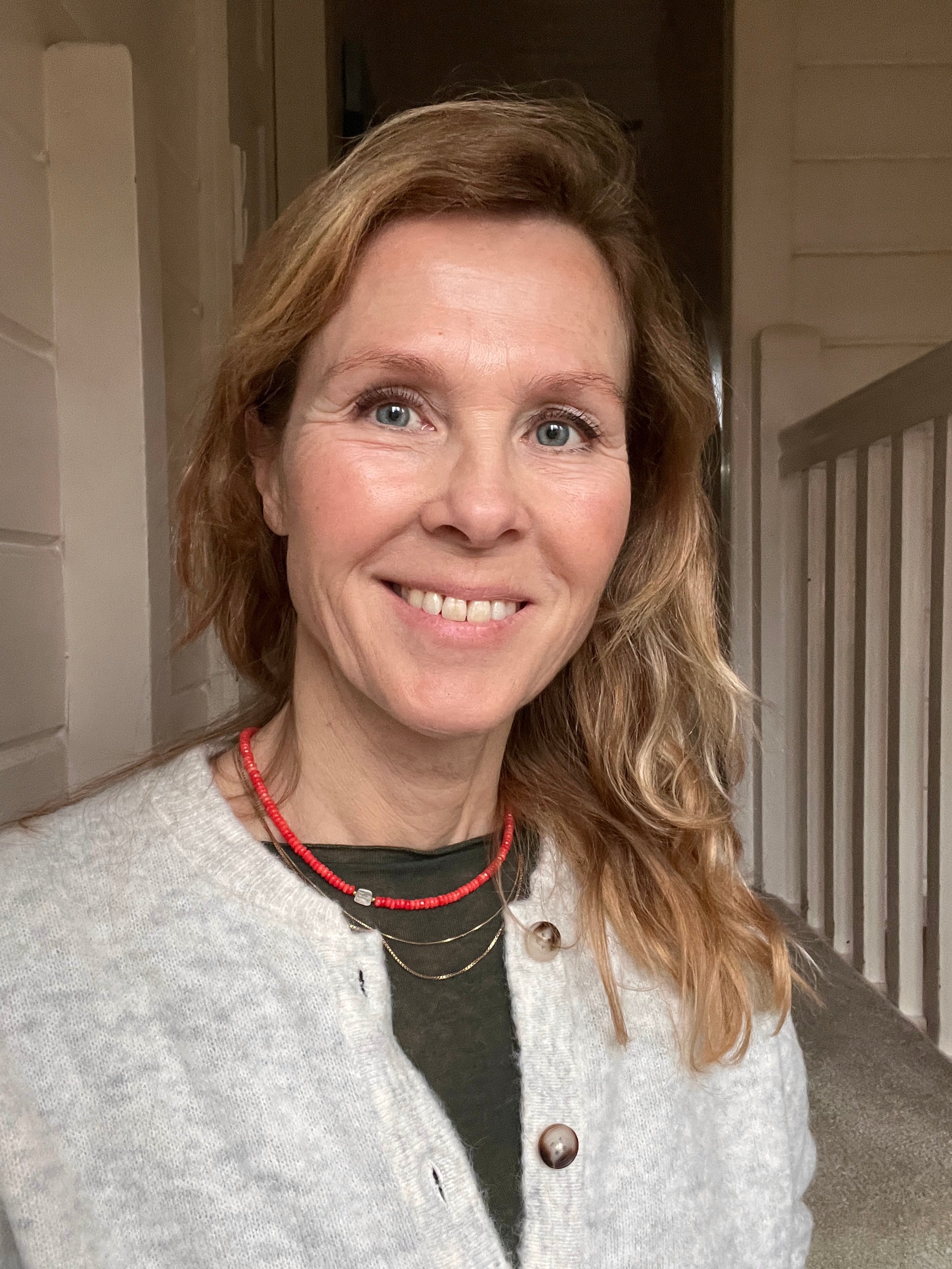 Ketting Bright Red, rood koraal, citrien