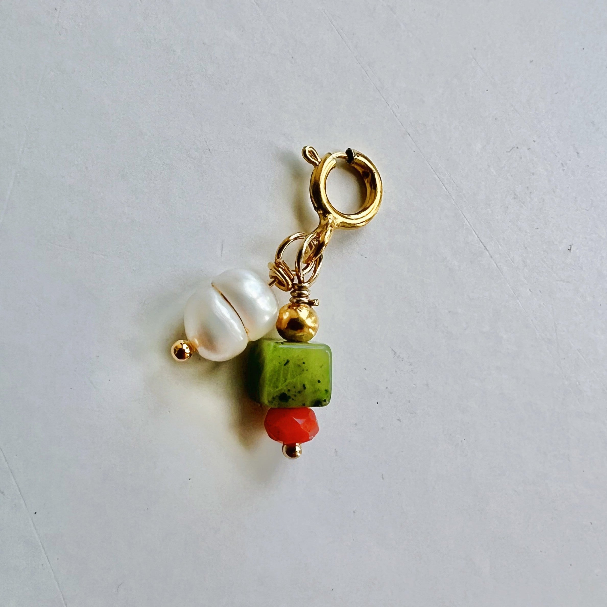 1 Bedel Lucky Love, koraal, groene jade