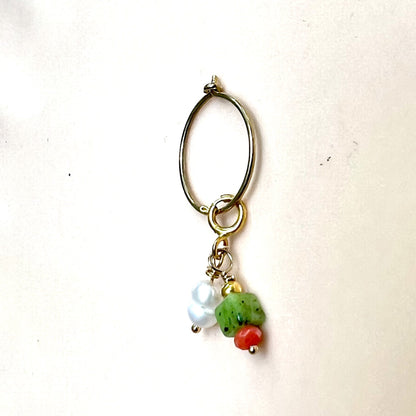 1 Bedel Lucky Love, koraal, groene jade
