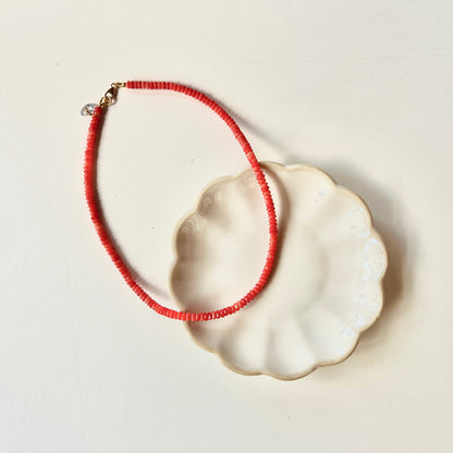 Ketting Happiness, rood koraal