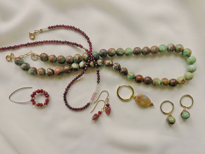 Ketting Green Touch, chrysocolla