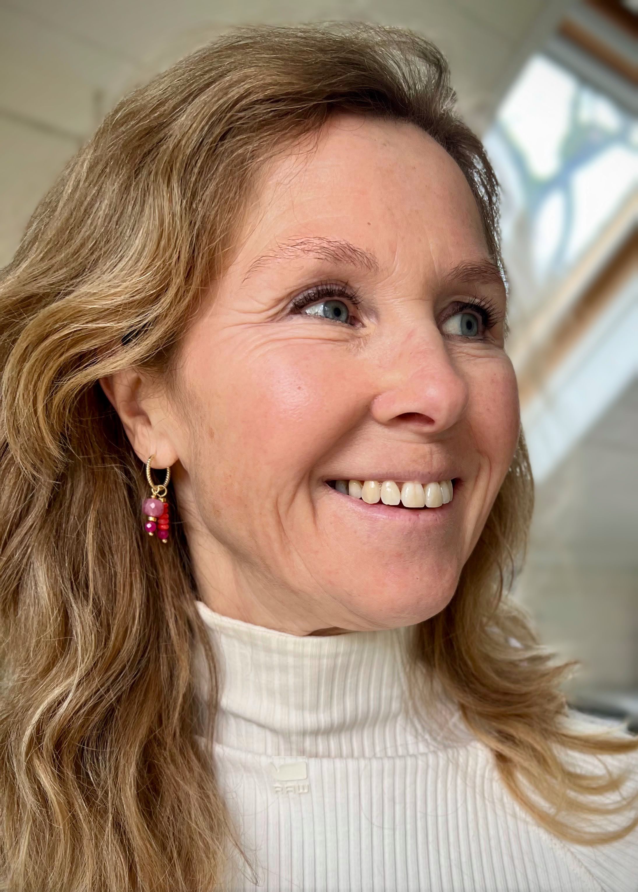 Oorbellen Pink love, roze toermalijn, koraal