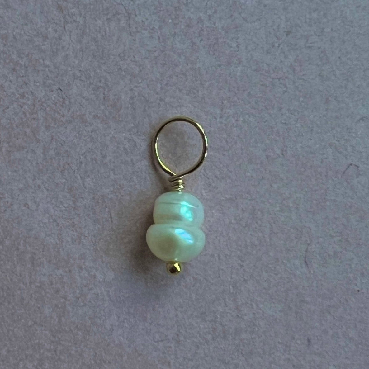 1 Bedel Pearl, witte zoetwater parel