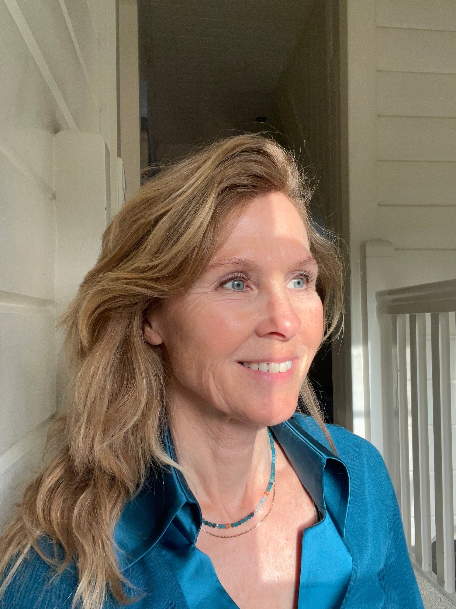 Ketting Blue River, apatiet en aquamarijn