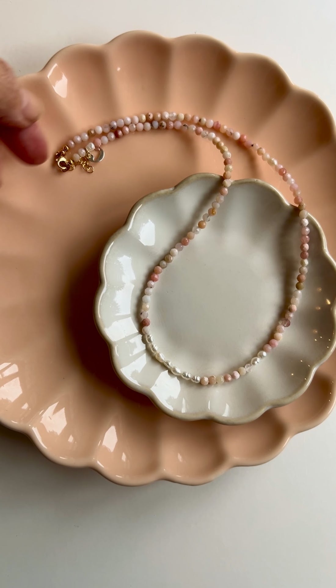 Ketting Soft Energy, opaal, parels