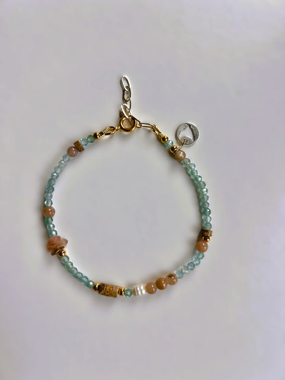 Armband Sea Flow, apatiet, zonnesteen