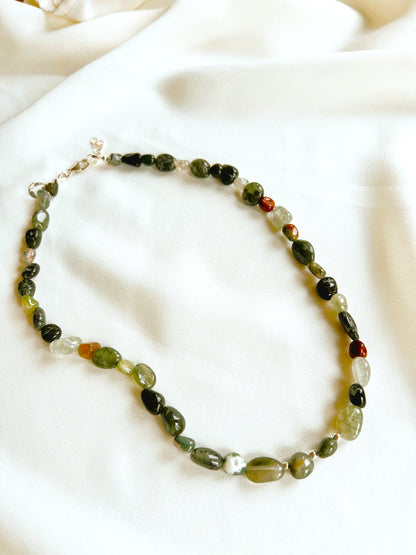 Ketting Green Soul, mos agaat