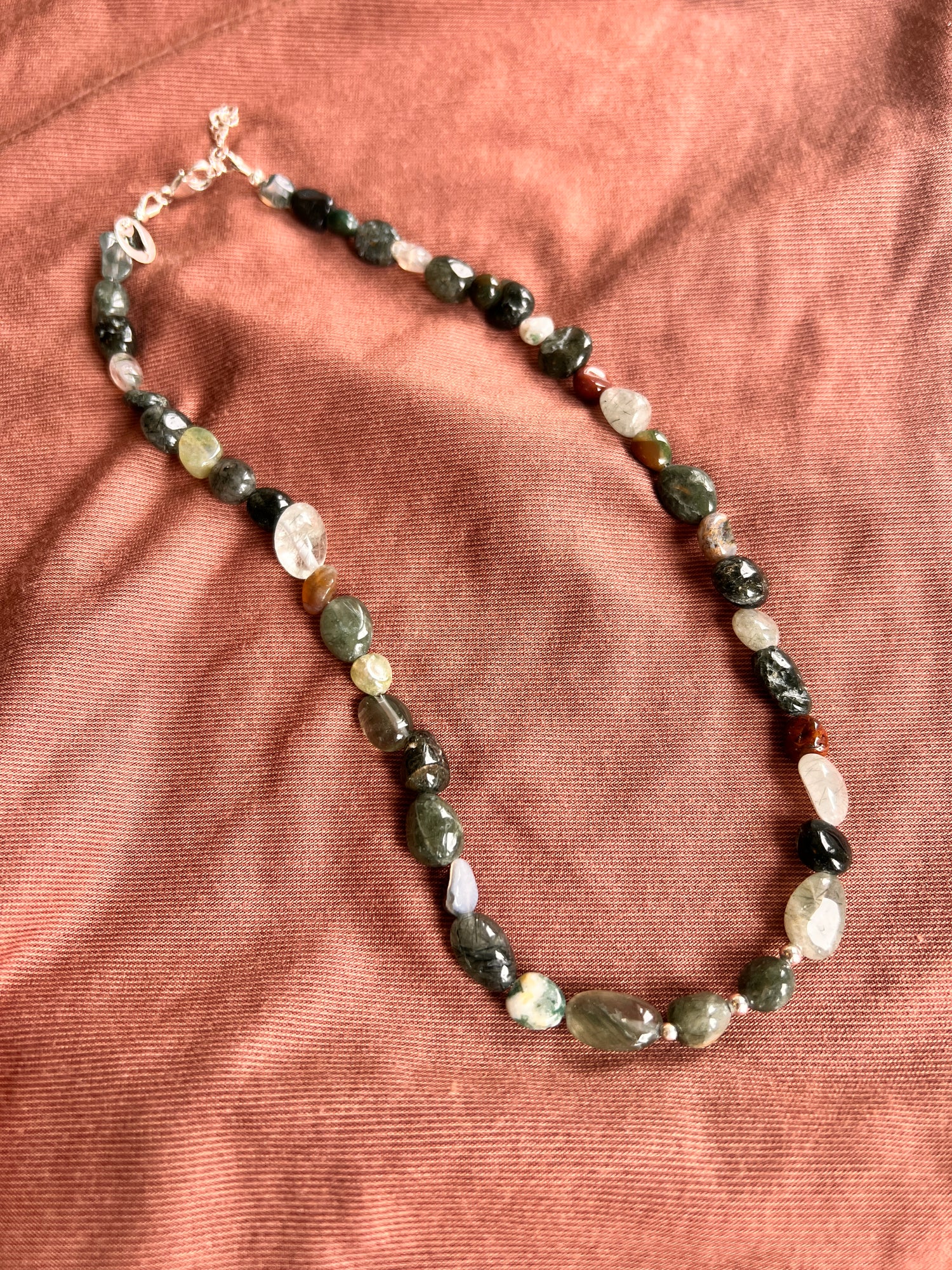 Ketting Green Soul, mos agaat