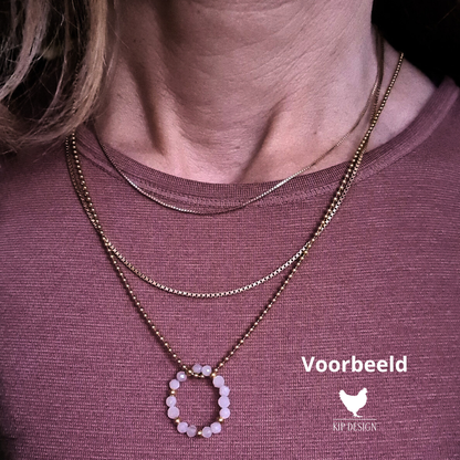 1 Jacky-O Bedel New Beginnings, zwart-groene obsidiaan