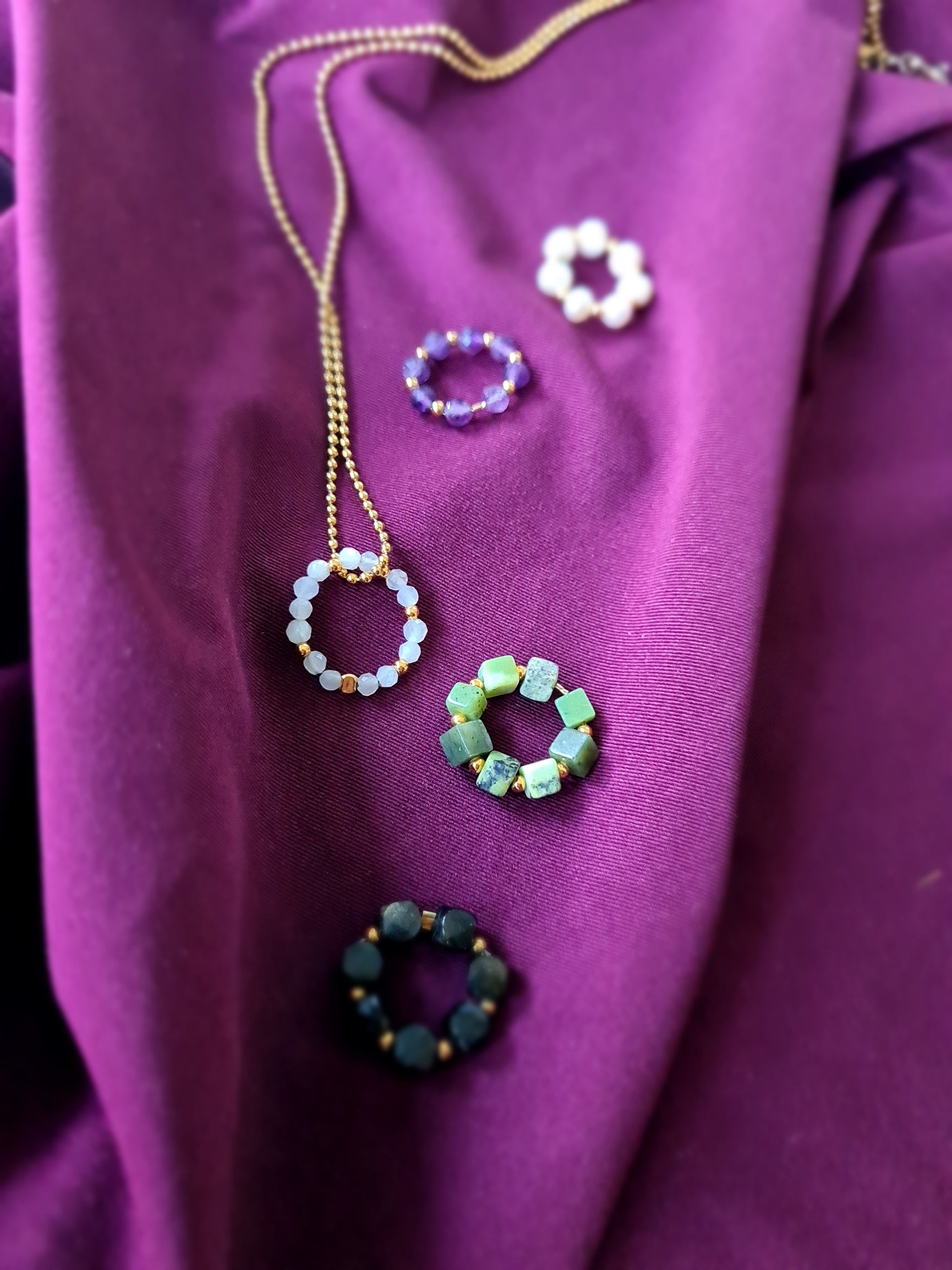 1 Jacky-O Bedel Good Luck, groene jade