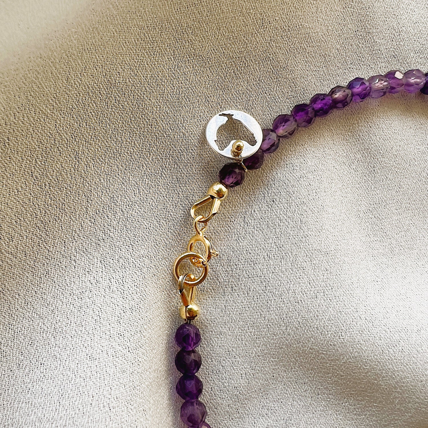 Ketting Purple Love, amethist, labradoriet