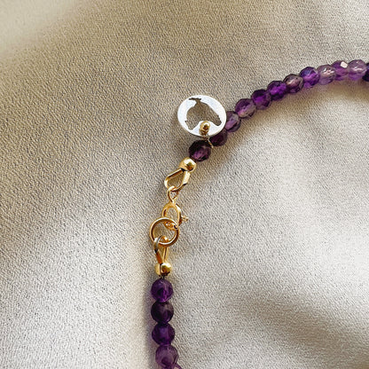 Ketting Purple Love, amethist, labradoriet