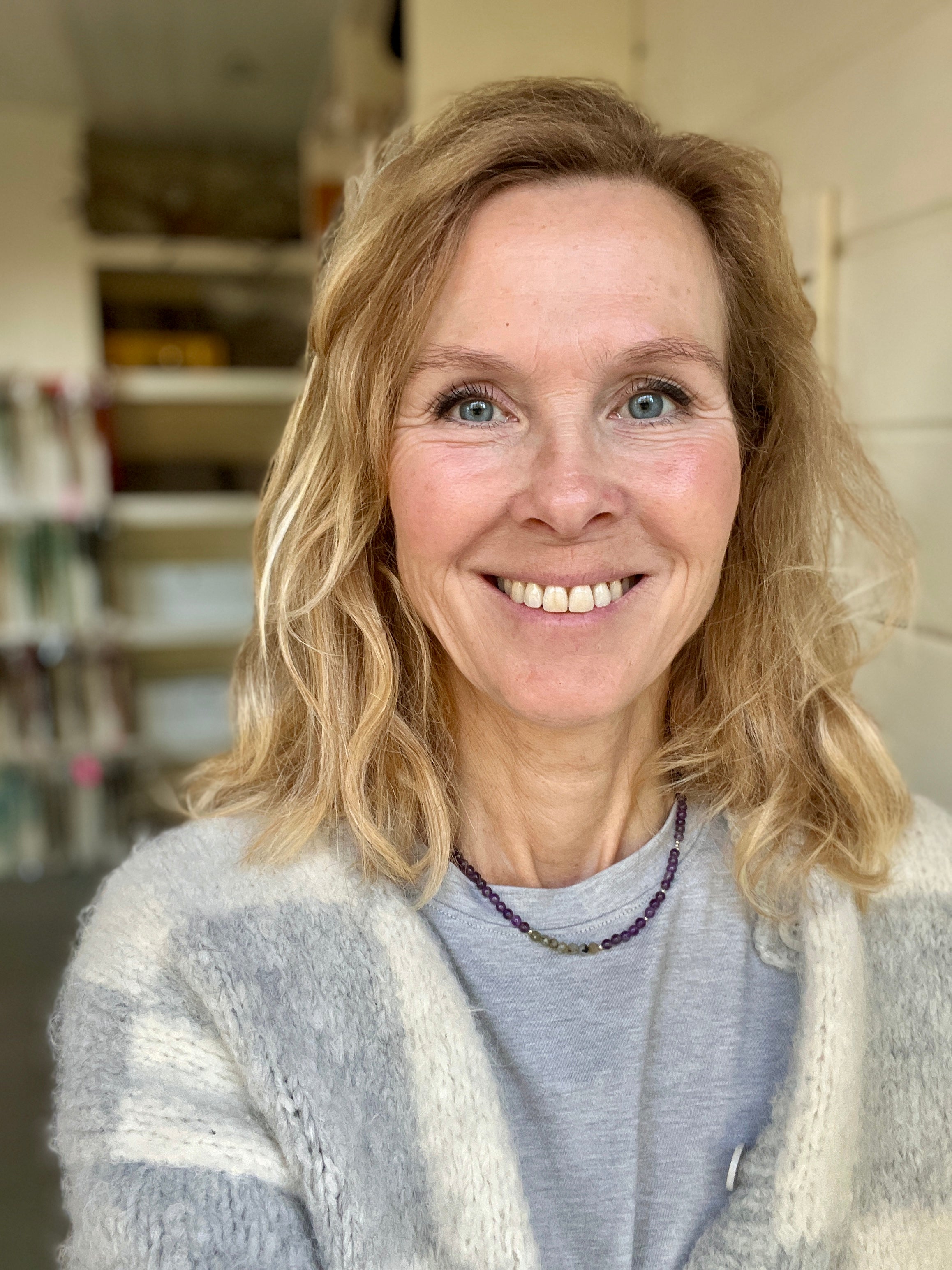 Ketting You&amp;Me, amethist, labradoriet