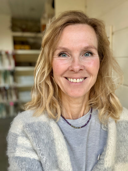 Ketting You&amp;Me, amethist, labradoriet