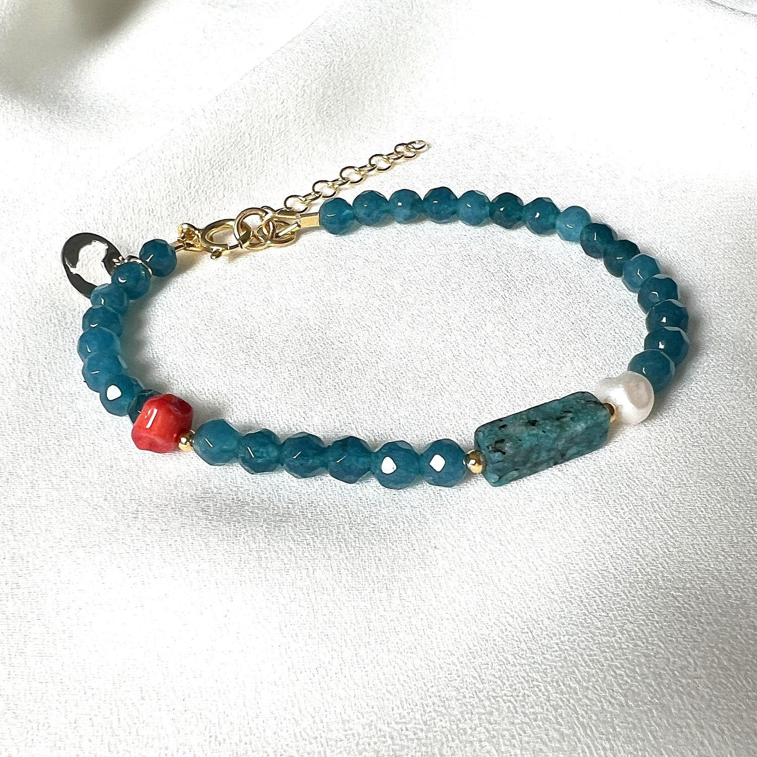 Armband Ocean Water, jade, turquoise