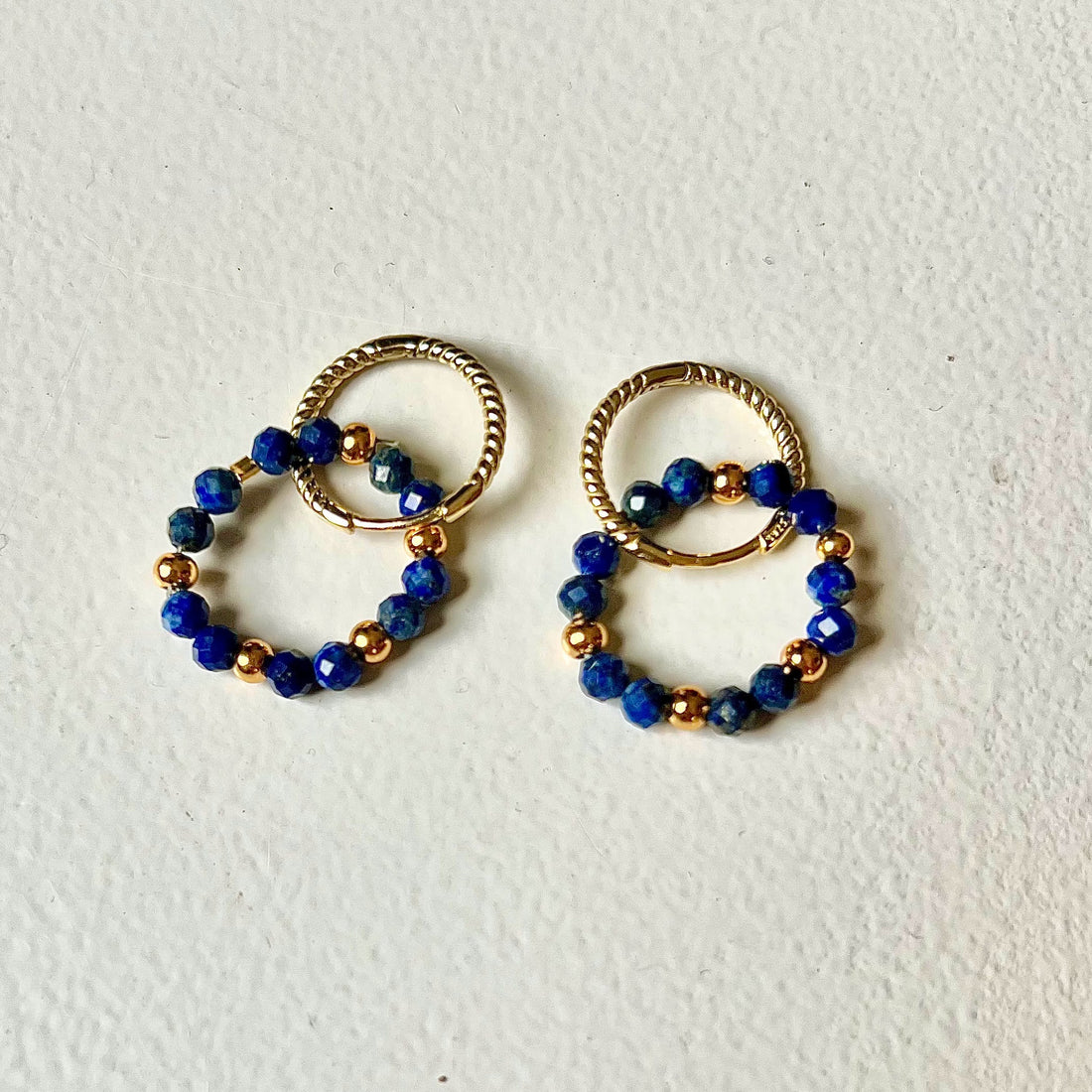 Oorbellen Expression, lapis lazuli