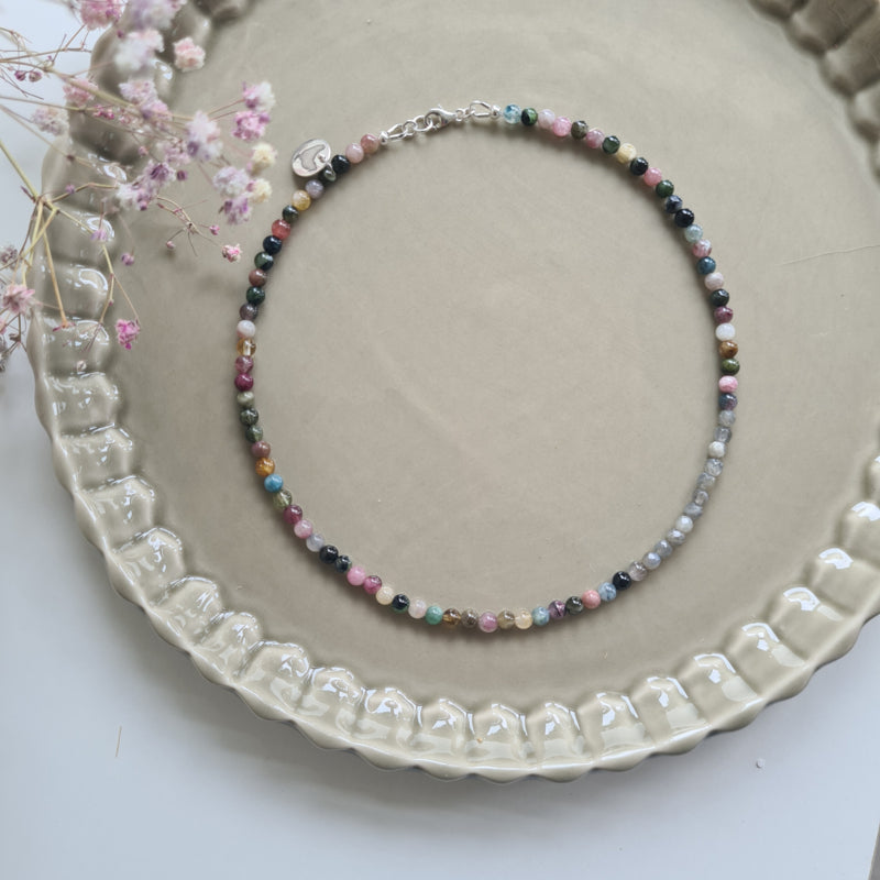 Set ketting en armband Confidence, toermalijn, labradoriet
